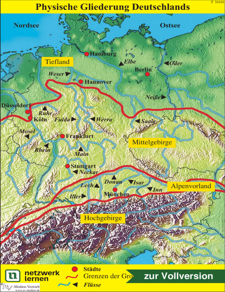 Physische Gliederung Deutschlands