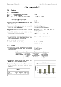 Mathe Grundwissen 05